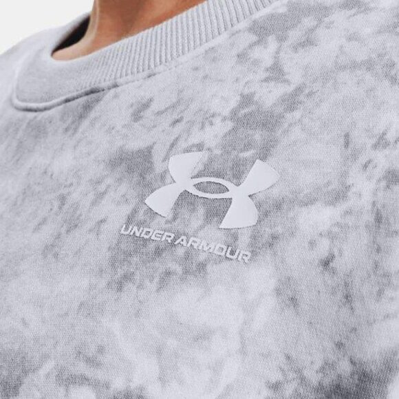 Under Armour UA Women's Rival Fleece Oversized Printed Crew Pullover Small NWT - Picture 3 of 7